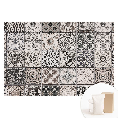 Papier peint photo grand format à motifs de carreaux classiques