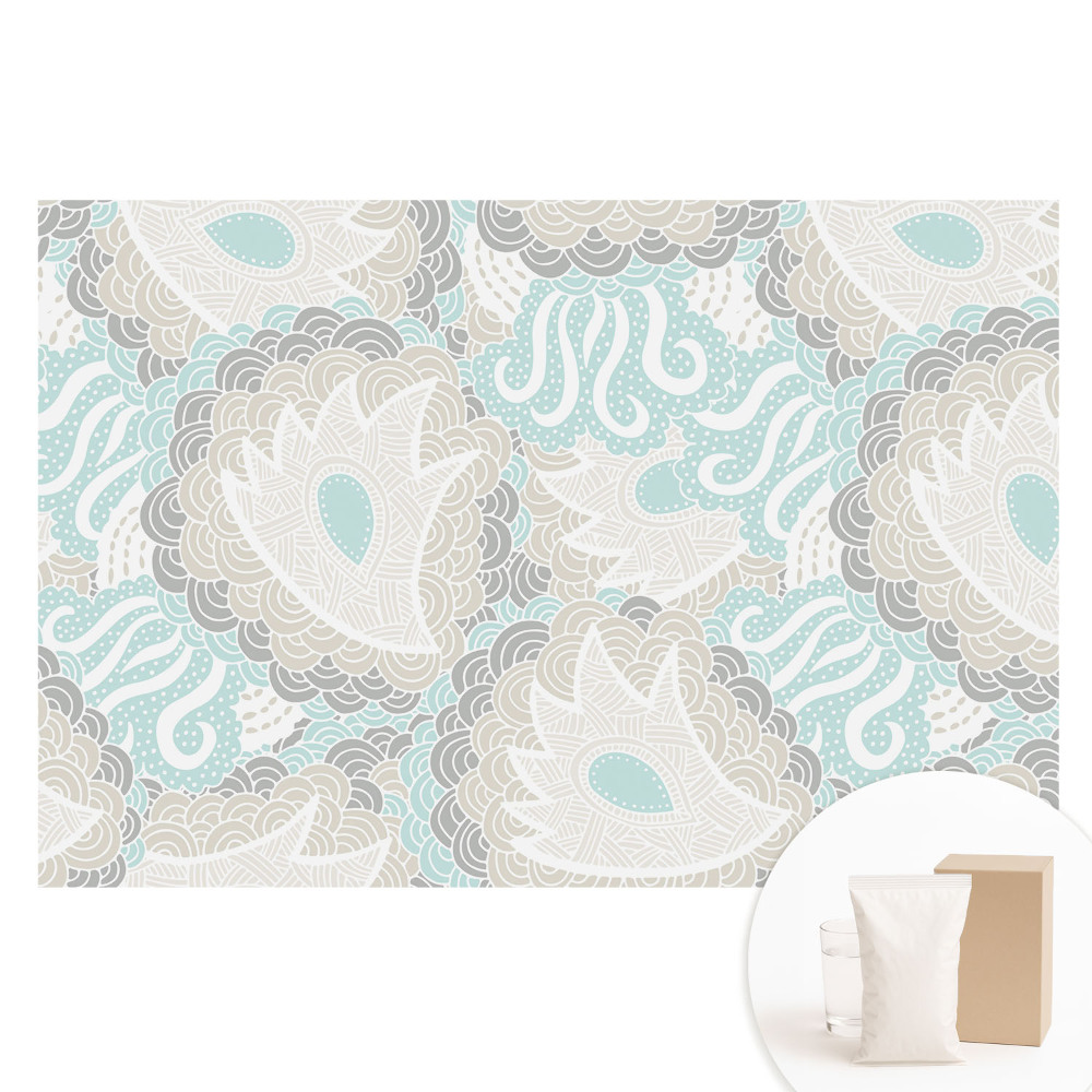 Papier peint photo sur tissu non tissé motif vagues et tourbillons abstraits subtils