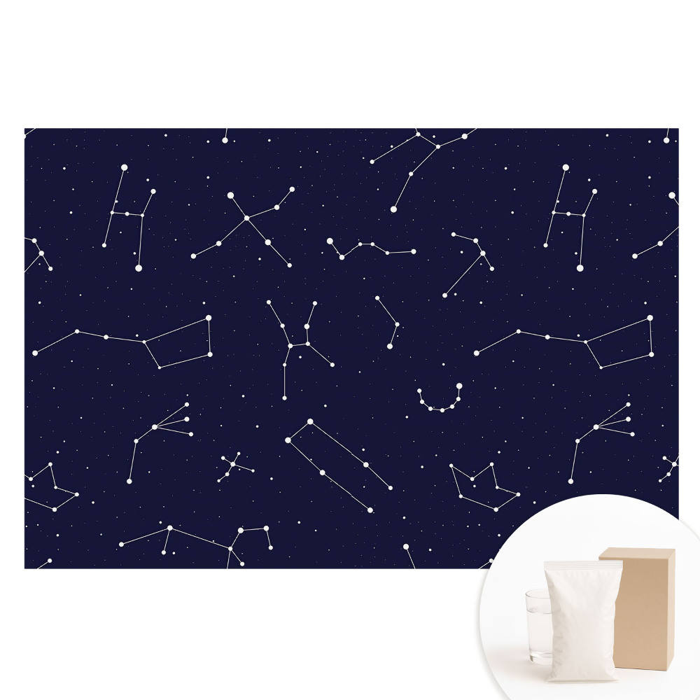 Papier peint photo sur tissu non tissé motif cosmos nocturne