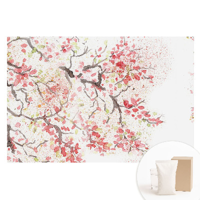Papier peint photo sur tissu non tissé légèreté florale aquarelle de la nature