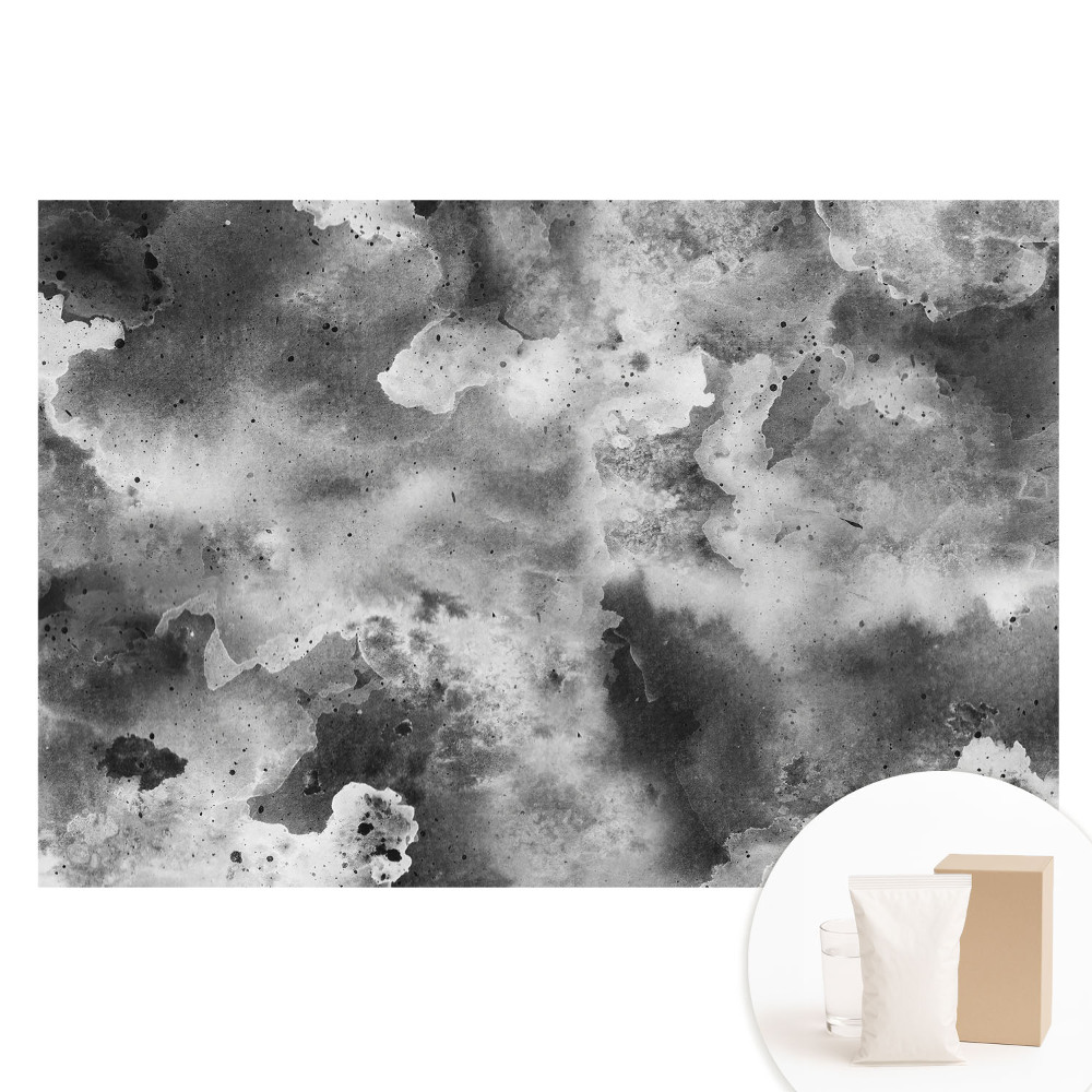 Papier peint intissé photo composition abstraite gris