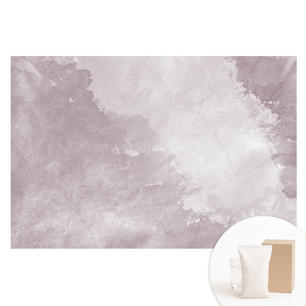 Papier peint panoramique intissé Motif marbre violet éthéré