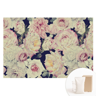 Papier peint photographique intissé Motif floral romantique à répétition