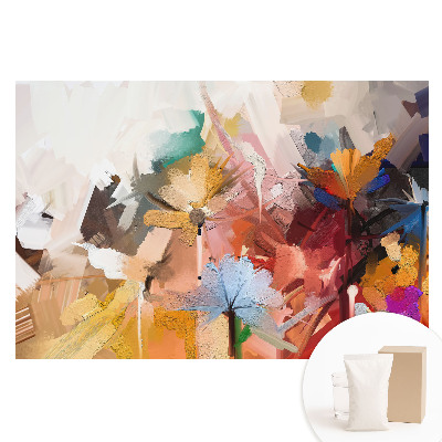 Papier peint intissé photographique Fleurs abstraites énergie des couleurs