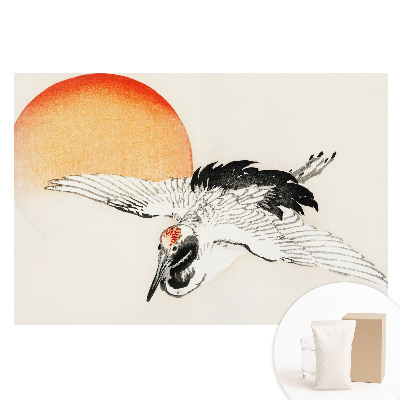 Papier peint photographique sur tissu non tissé Un motif subtil d'oiseau en vol