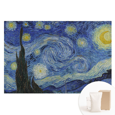 Papier peint photo grand format pour le mur étoiles abstraites et nuages ​​tourbillonnants
