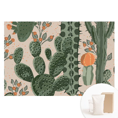 Papier peint intissé à motifs de cactus modernes