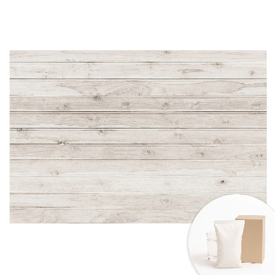 Papier peint panoramique sur intissé planches de bois clair horizontales