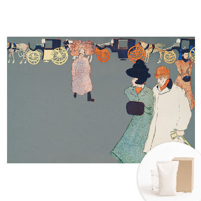 Papier peint intissé style illustration rétro nostalgique