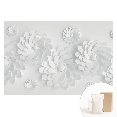 Papier peint photographique intissé Spirales florales dans un style moderne