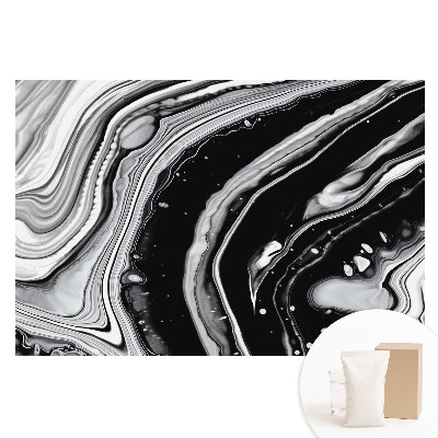 Papier peint panoramique intissé Lignes abstraites dans des nuances de gris