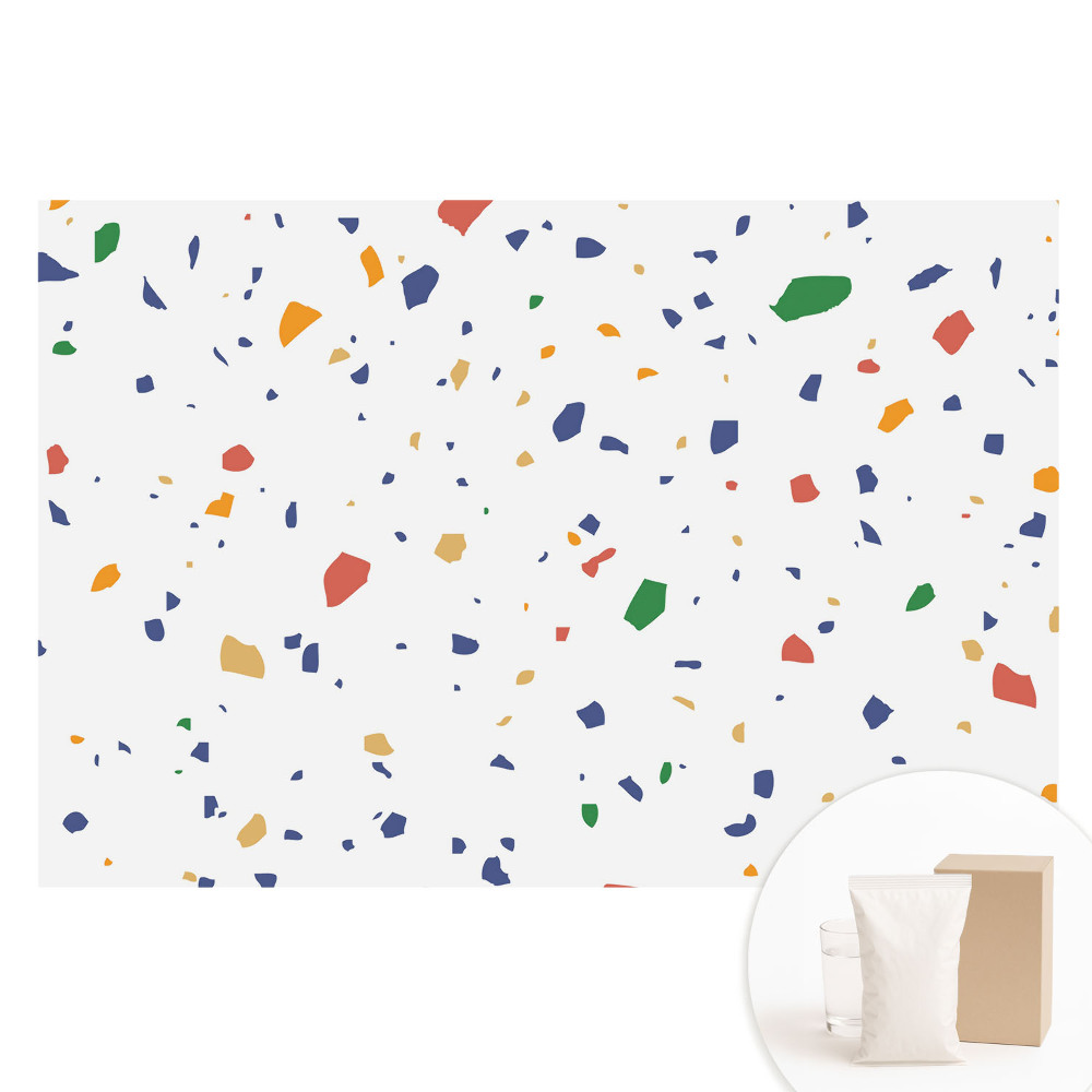 Papier peint panoramique intissé Abstraction colorée du chaos