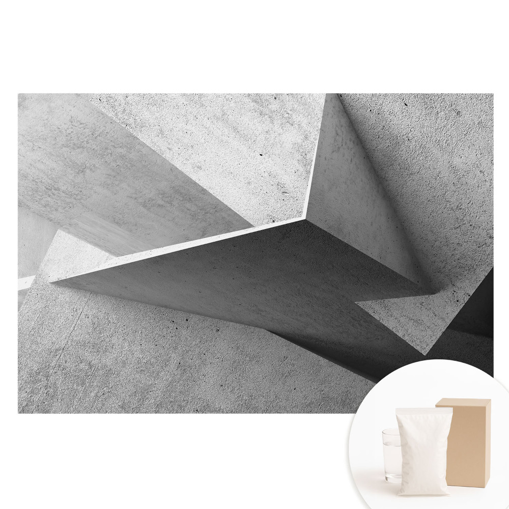 Papier peint photo sur tissu non tissé Formes spatiales brutes style minimaliste