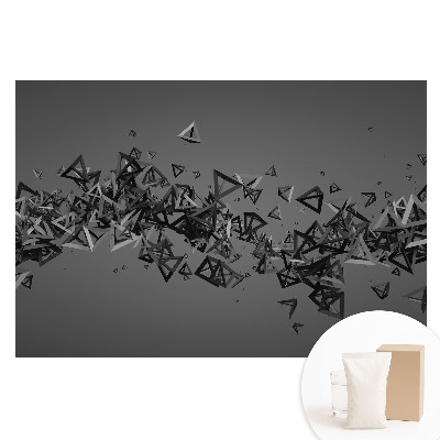 Papier peint photographique sur tissu non tissé triangles chaotiques 3D