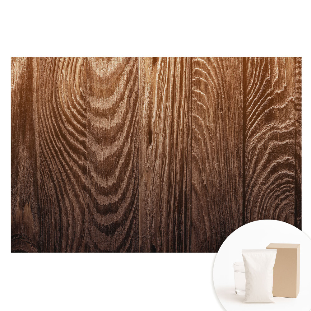 Papier peint intissé imprimé La chaleur rustique des planches à grain de bois