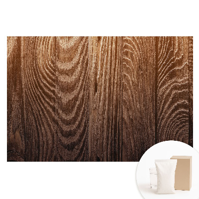 Papier peint intissé motif planches en bois rustique