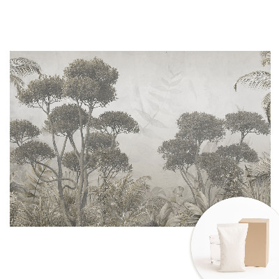 Papier peint intissé Forêt exotique au style rustique