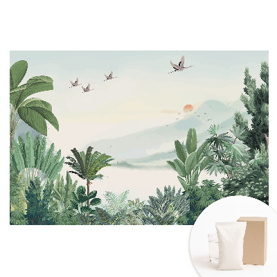 Papier peint photo sur intissé Paysage de jungle exotique et nature