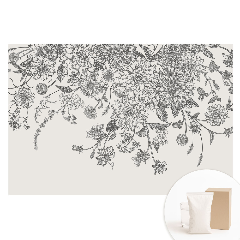 Papier peint photographique sur tissu non tissé L'élégance des fleurs, l'harmonie de la nature
