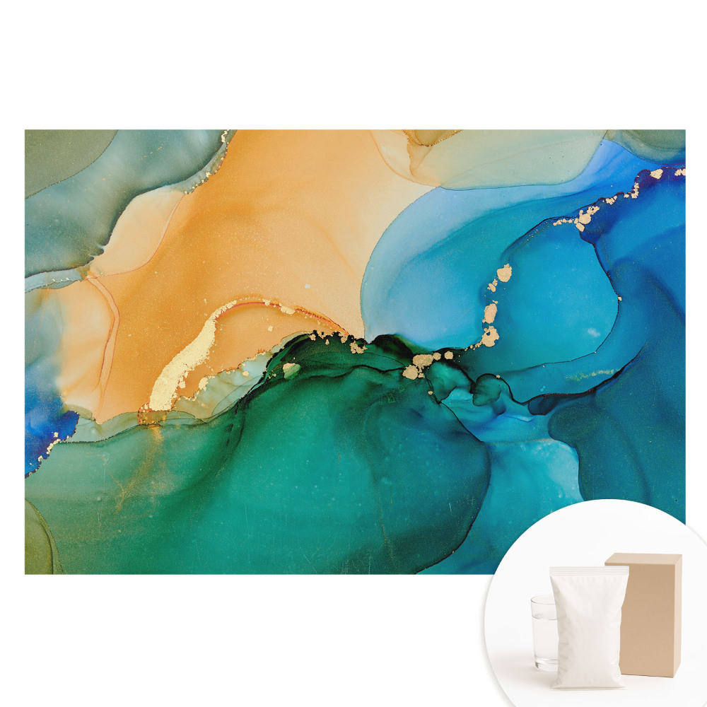 Papier peint photo grand format pour le mur Transitions de couleurs et formes abstraites