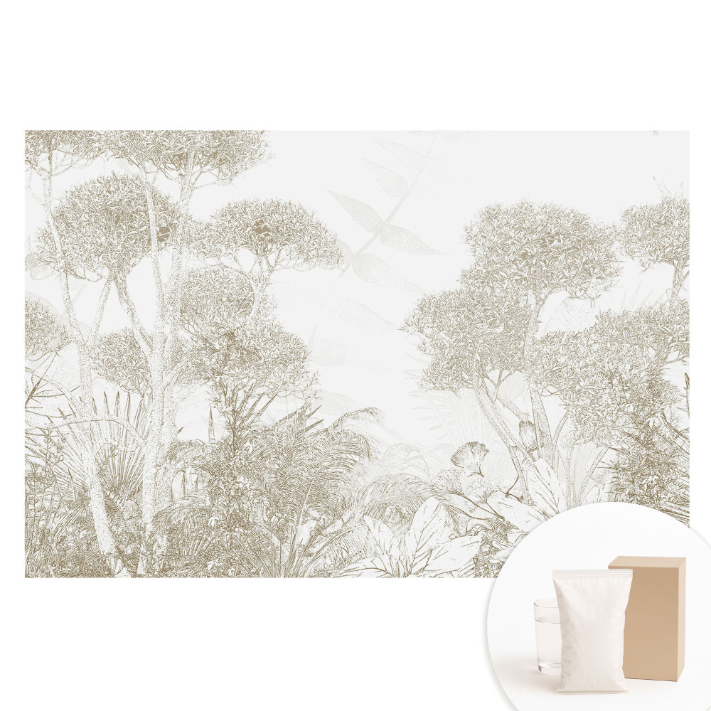 Papier peint panoramique grand format Paysage de jungle exotique