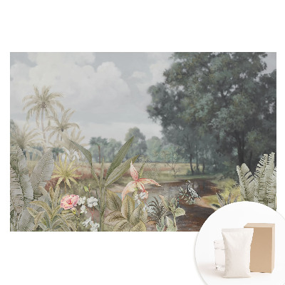 Papier peint photo intissé Une oasis tropicale de verdure