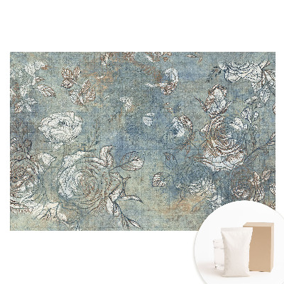 Papier peint intissé Motif floral rustique