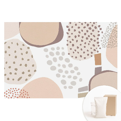 Papier peint photographique intissé pois beiges abstraits
