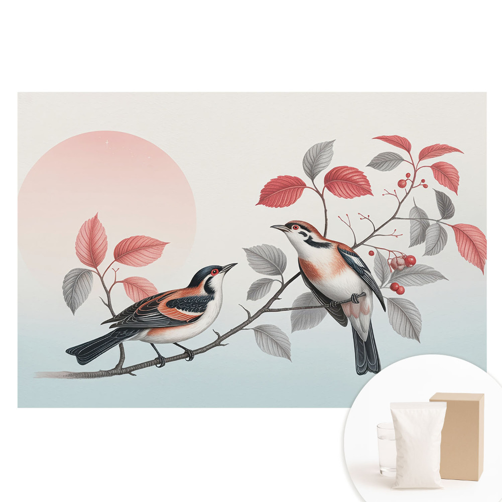 Papier peint photo grand format Oiseaux sur une branche