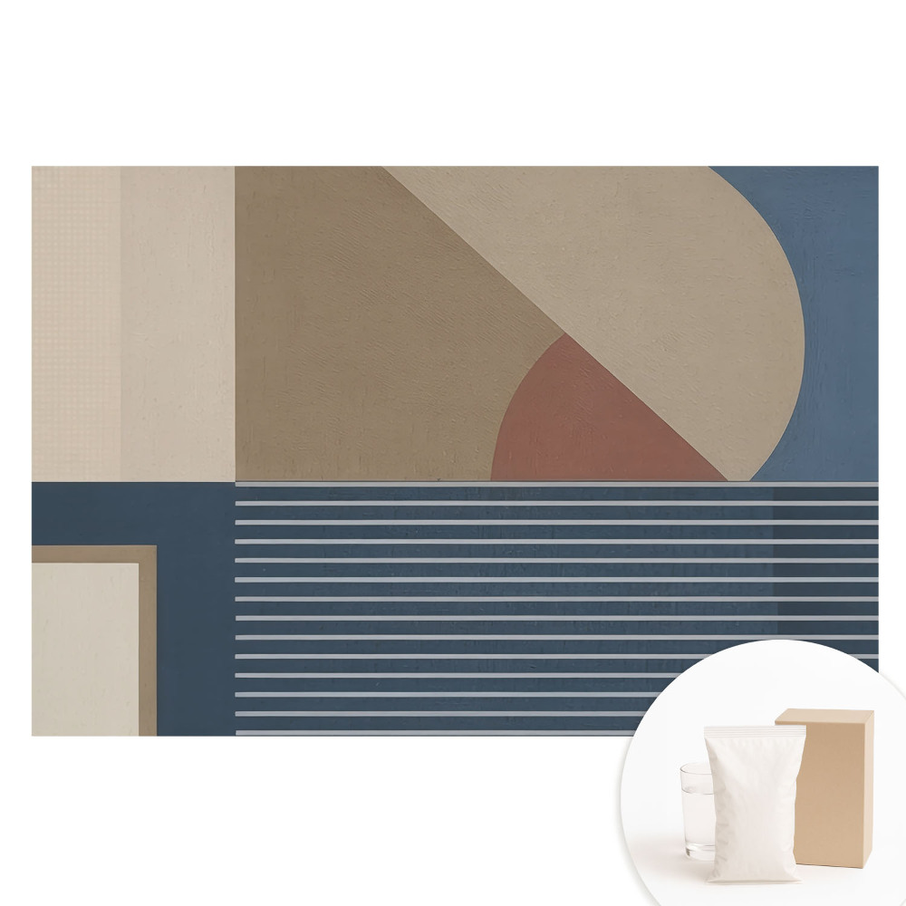 Papier peint intissé au motif géométrique minimaliste et élégant