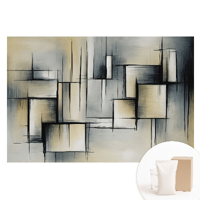 Papier peint photo sur intissé Géométrie moderne gris