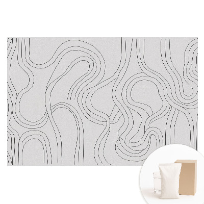 Papier peint photo sur tissu non tissé à motif de lignes organiques abstraites