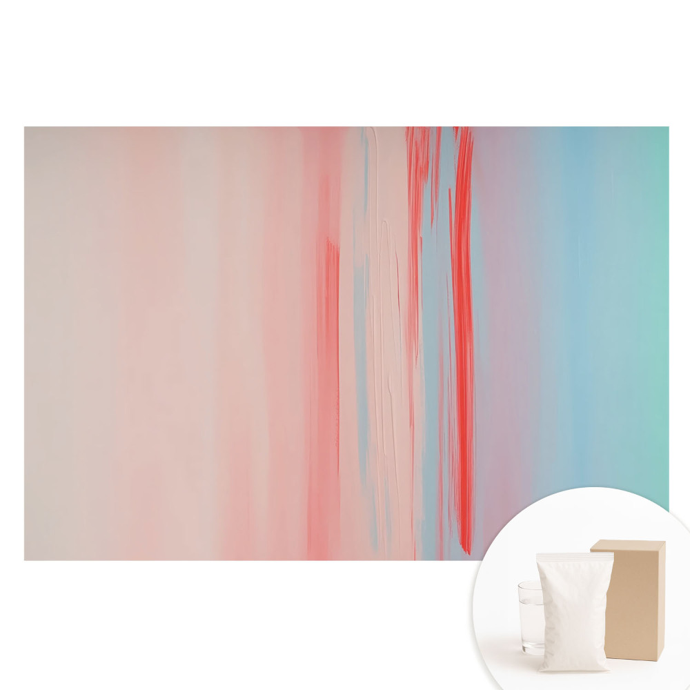 Papier peint intissé Transitions pastel et rouge