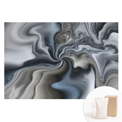 Papier peint photo sur tissu non tissé Des tourbillons abstraits de gris
