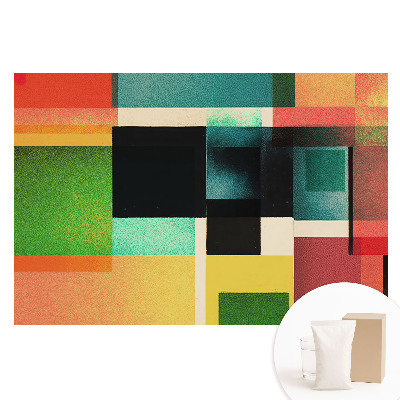 Papier peint photo intissé à motifs géométriques colorés