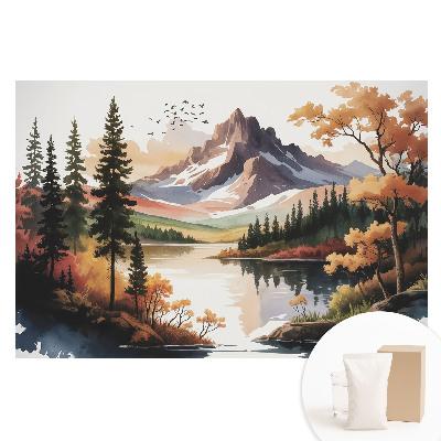 Papier peint photographique intissé Panorama automnal des montagnes