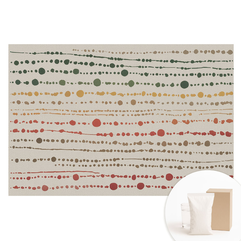 Papier peint photo imprimé sur tissu non tissé Lignes et points colorés