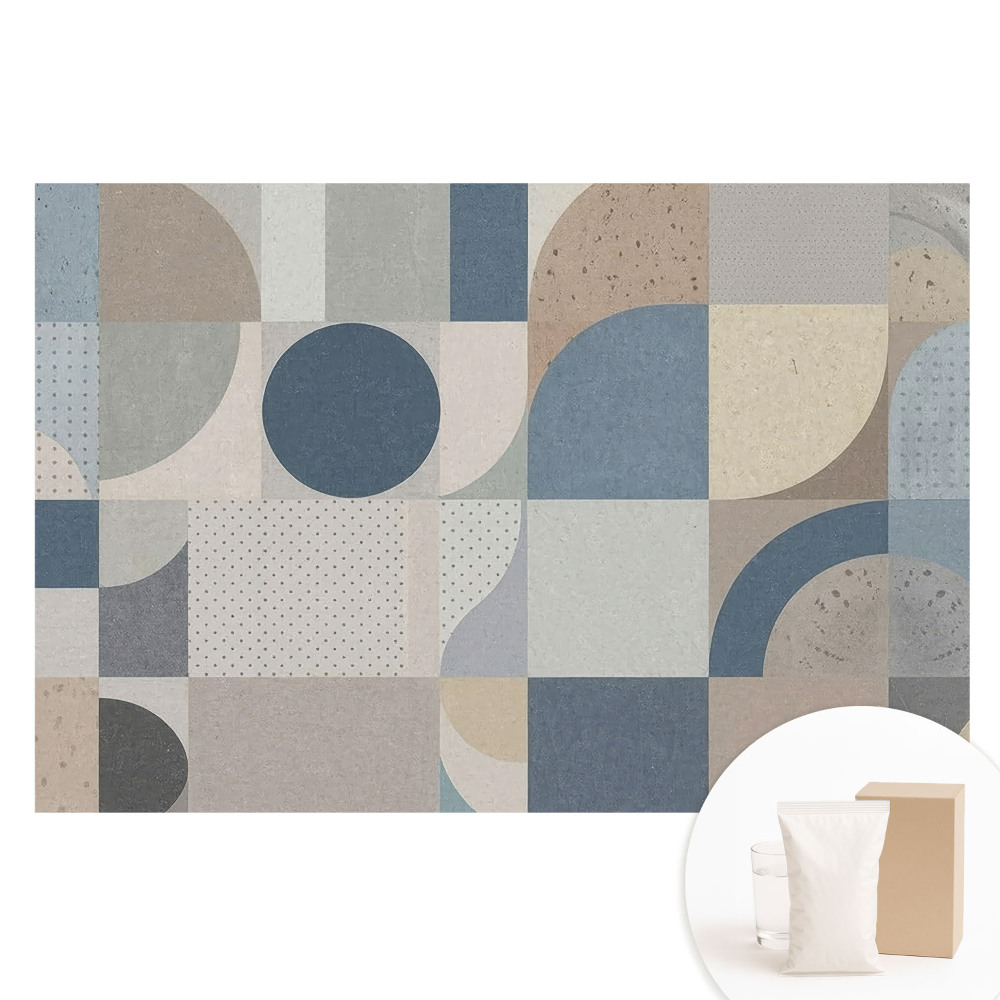 Papier peint photo grand format pour le mur Motifs géométriques aux couleurs douces