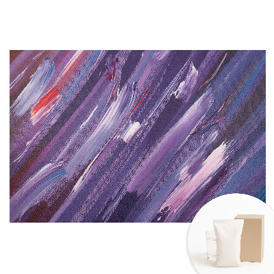 Papier peint photographique intissé Des stries abstraites violettes et bleues