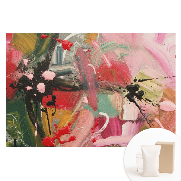Papier peint photo sur tissu non tissé Abstraction dynamique pleine d'expression