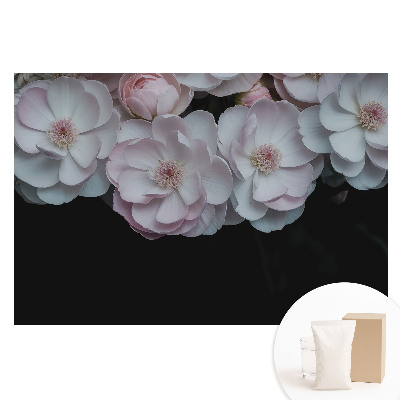 Papier peint intissé Fleurs romantiques aux couleurs subtiles