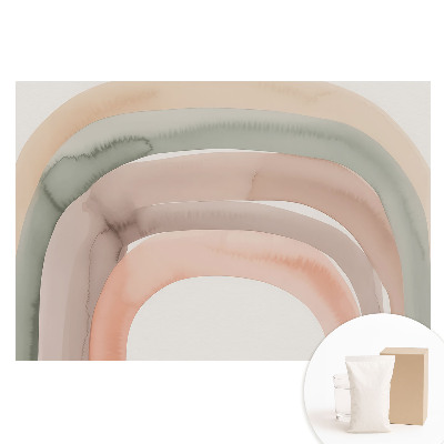 Papier peint photographique sur tissu non tissé Arcs pastel, détente et délicatesse