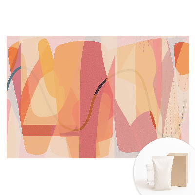 Papier peint photo sur tissu intissé Abstraction de couleurs et de formes