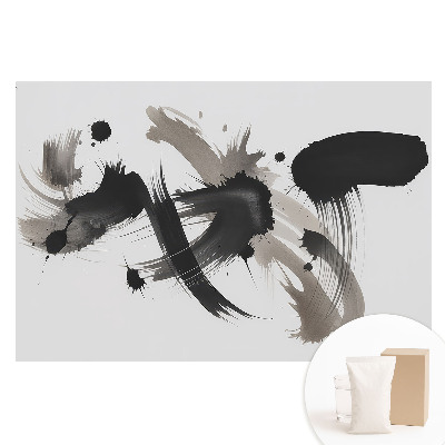 Papier peint panoramique intissé à motifs graphiques abstraits