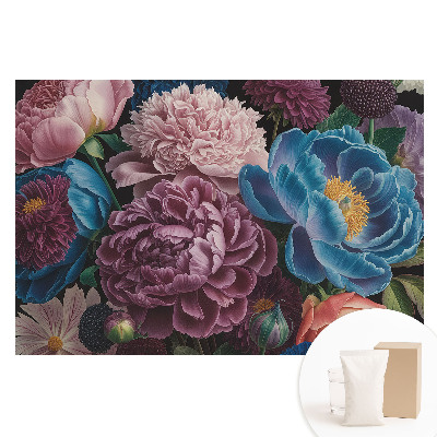 Papier peint photographique intissé Un motif floral plein de couleurs
