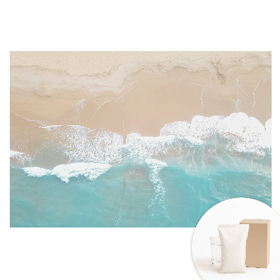 Papier peint photographique intissé vagues de plage, minimalisme, détente