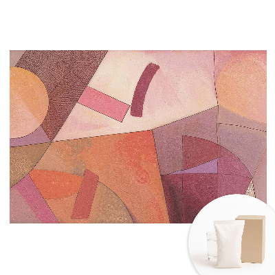 Papier peint photo grand format Formes géométriques abstraites aux couleurs chaudes