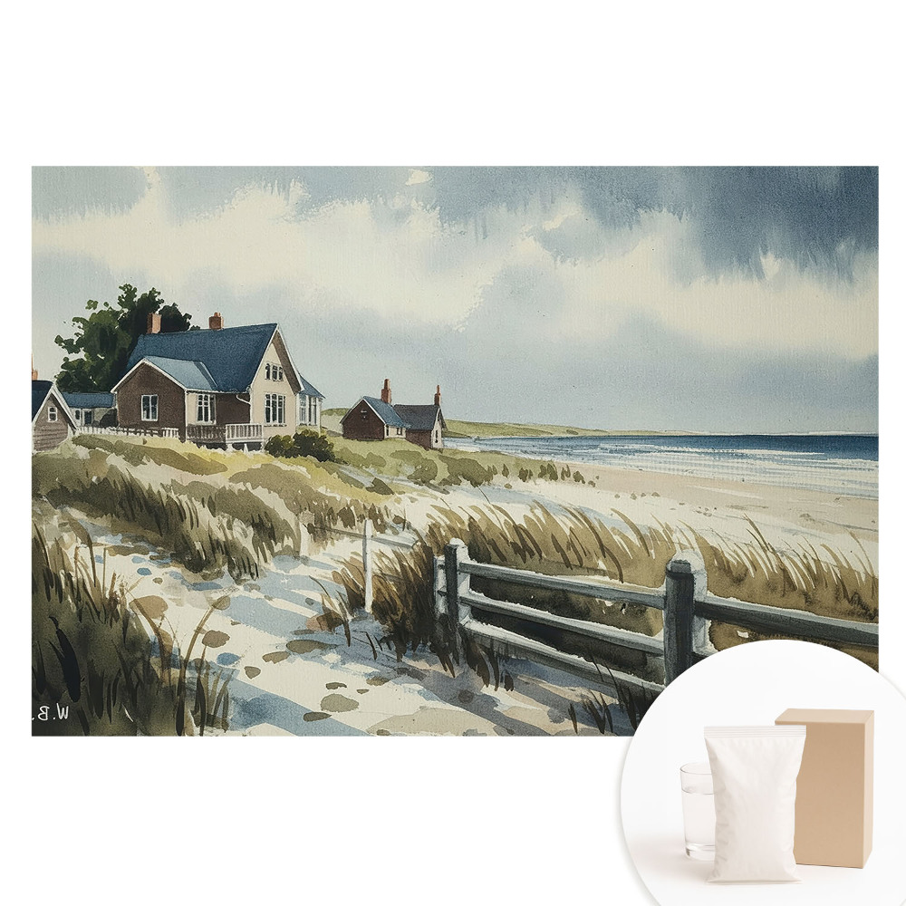 Papier peint photo grand format pour le mur idylle en bord de mer