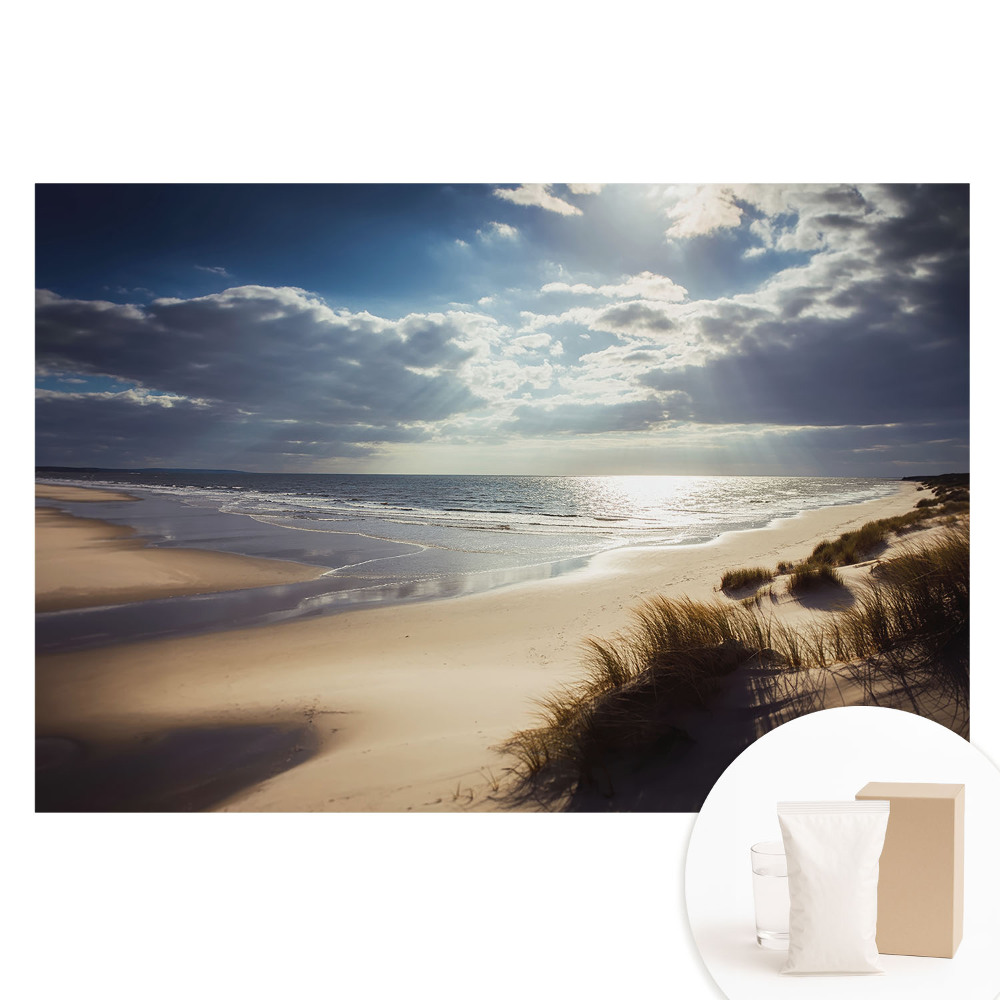 Papier peint intissé motif plage nature ciel zen