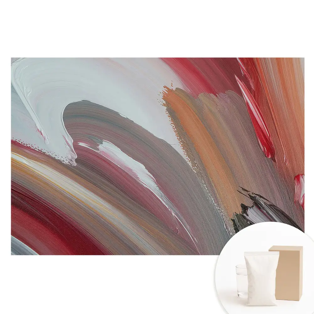 Papier peint photo sur intissé abstrait avec des touches de couleurs énergiques